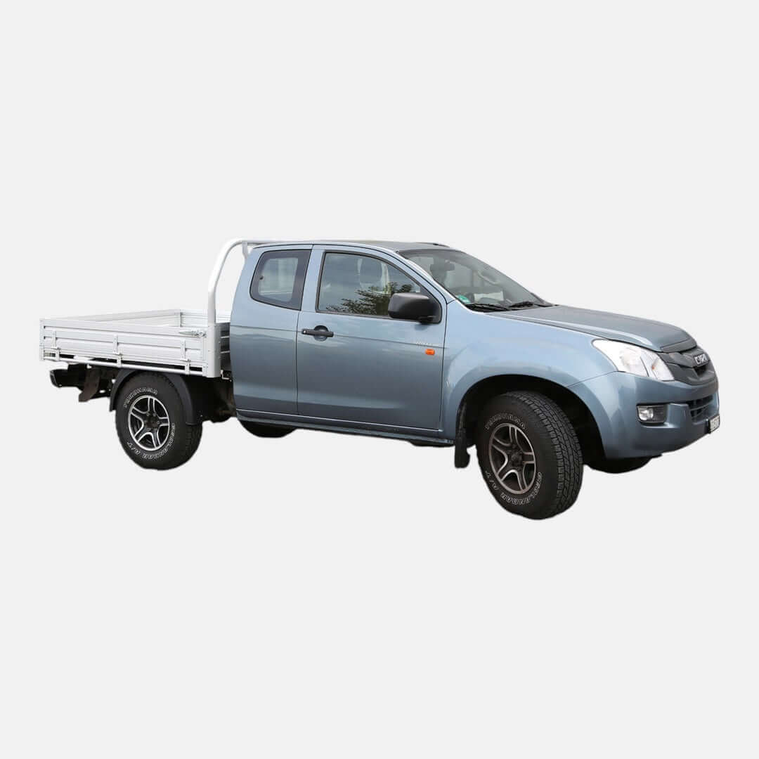 Flatbed UTE Tray Silver inklusive Bordwände & Kabinenschutz