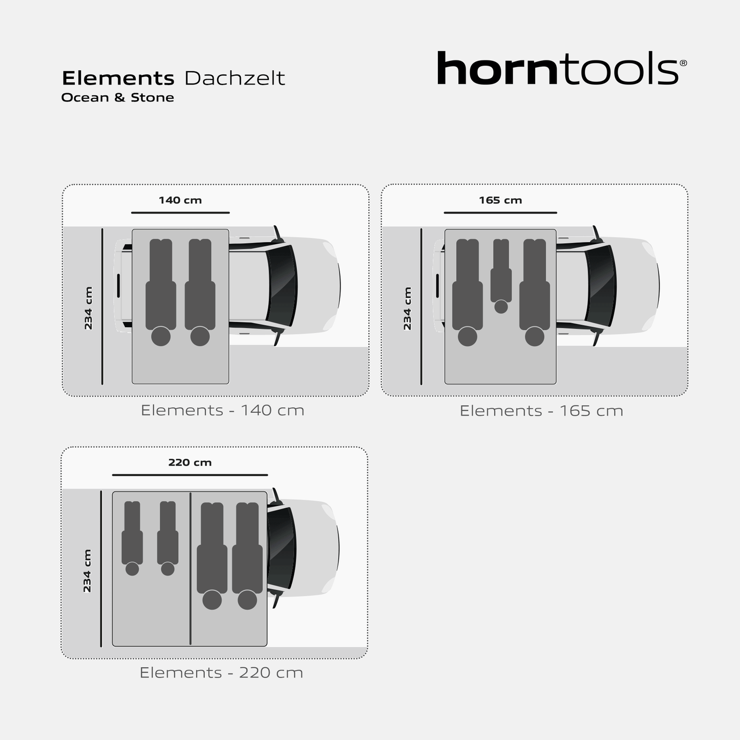 Dachzelt Elements - Farbe Ocean