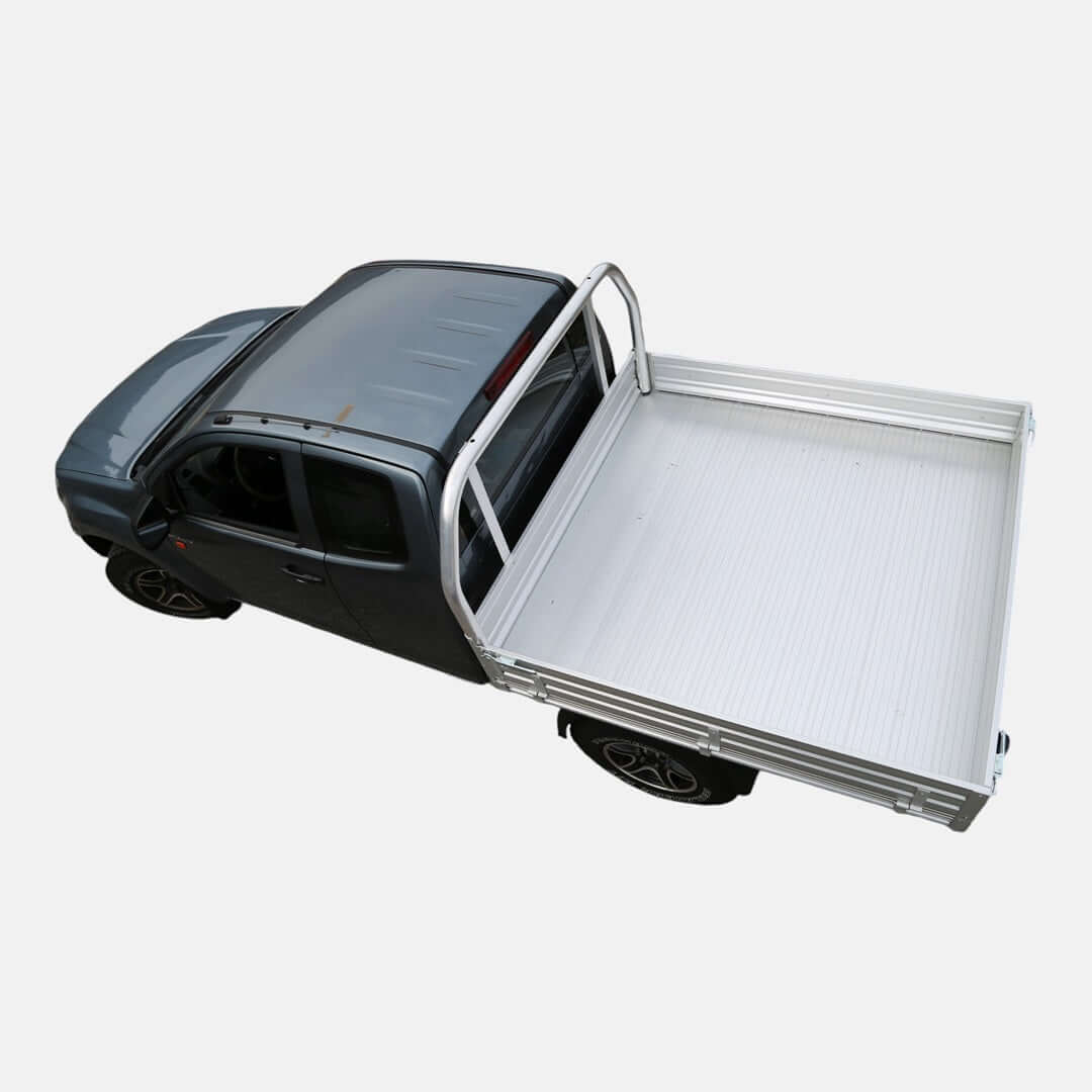 Flatbed UTE Tray Silver inklusive Bordwände & Kabinenschutz